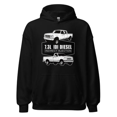 73 idi diesel truck hoodie in black